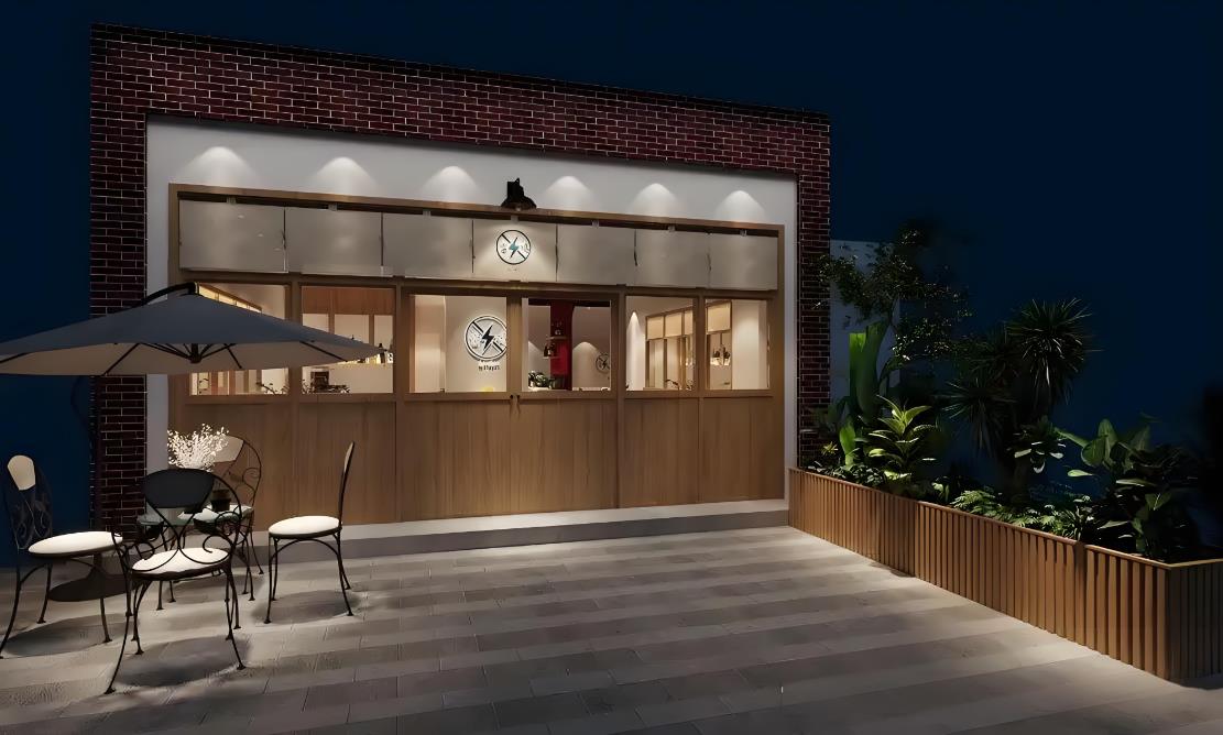 合肥400平日料餐飲店裝修設計效果圖-餐飲空間裝修設計